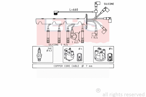 Ignition Cable Kit (EPS-1500 605)