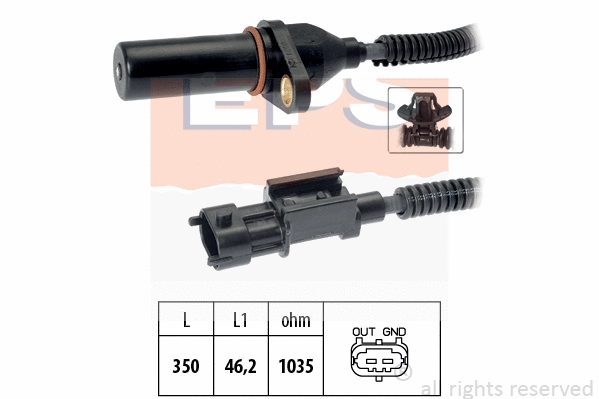 Sensor, crankshaft pulse (EPS-1953 571)