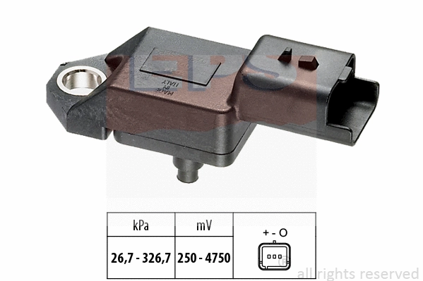 Sensor, exhaust pressure (EPS-1993 136)