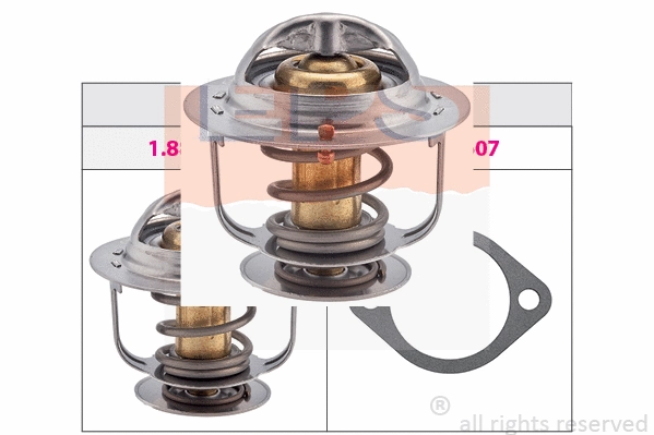 Thermostat, coolant (EPS-1880 414S)