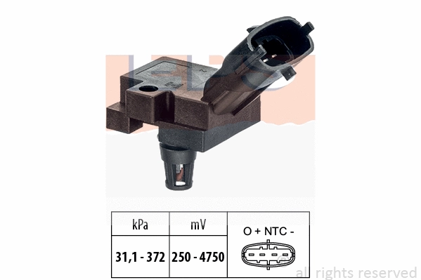 Sensor, exhaust pressure (EPS-1993 248)