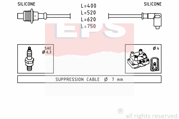 Ignition Cable Kit (EPS-1500 674)
