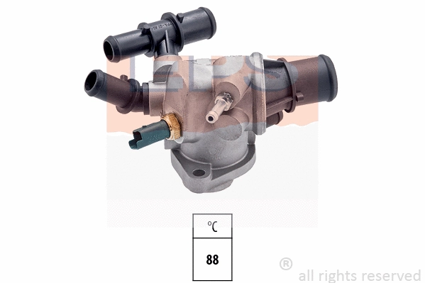 Thermostat, coolant (EPS-1880 581)