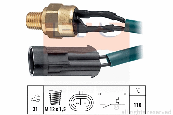 Temperature Switch, coolant warning lamp (EPS-1840 089)