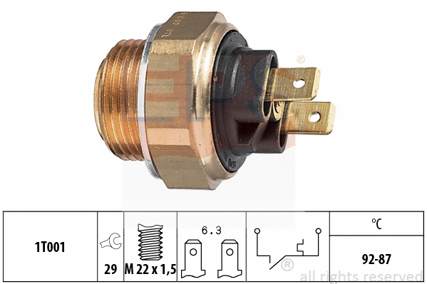 Temperature Switch, radiator fan (EPS-1850 005)