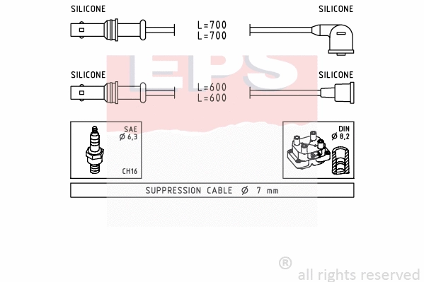 Ignition Cable Kit (EPS-1501 835)