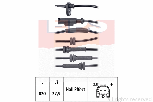 Sensor, wheel speed (EPS-1960 140)