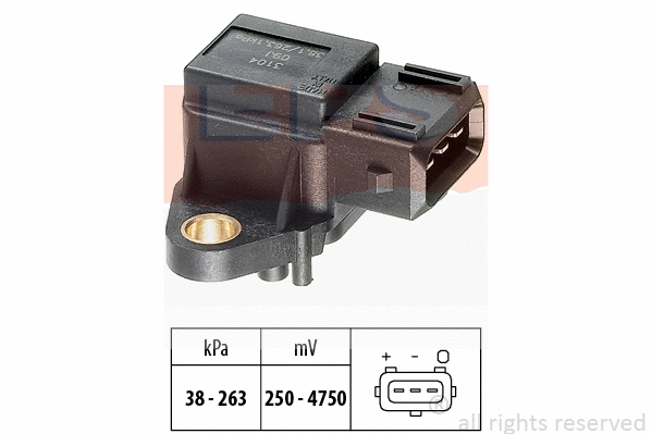 Sensor, boost pressure (EPS-1993 104)