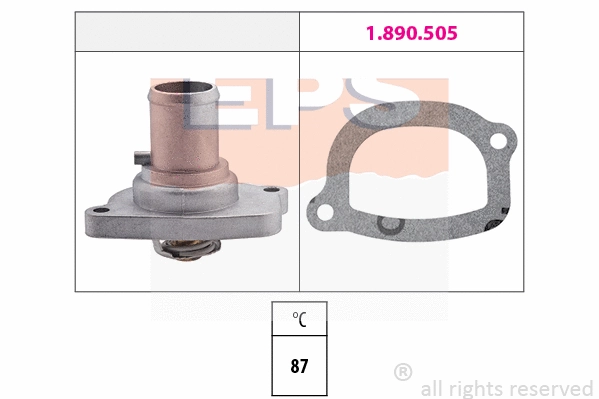 Thermostat, coolant (EPS-1880 482)