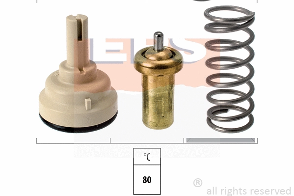 Thermostat, coolant (EPS-1880 793S)