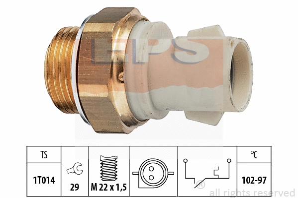 Temperature Switch, radiator fan (EPS-1850 137)