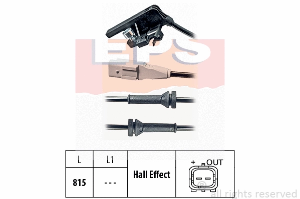 Sensor, wheel speed (EPS-1960 028)