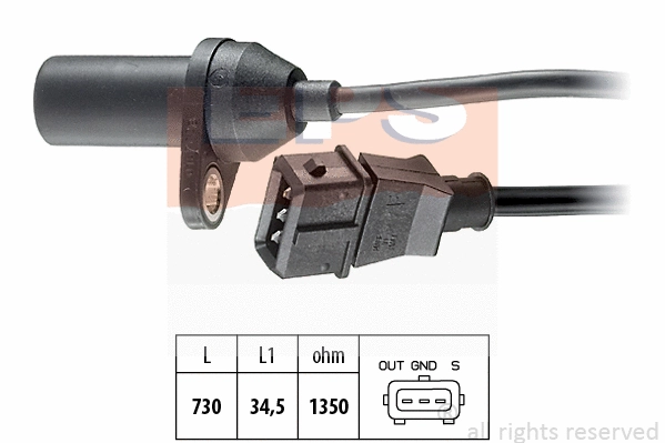 Sensor, crankshaft pulse (EPS-1953 157)