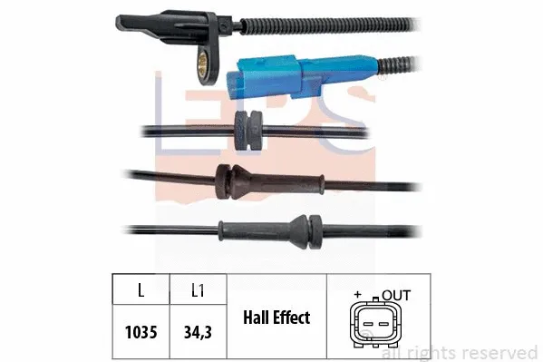 Sensor, wheel speed (EPS-1960 220)