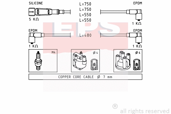 Ignition Cable Kit (EPS-1500 736)