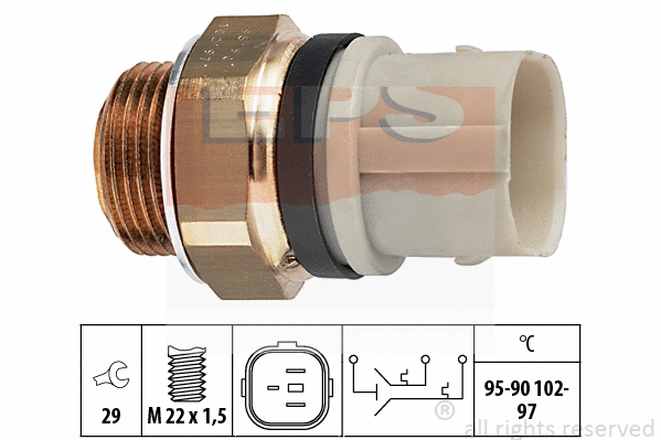 Temperature Switch, radiator fan (EPS-1850 652)