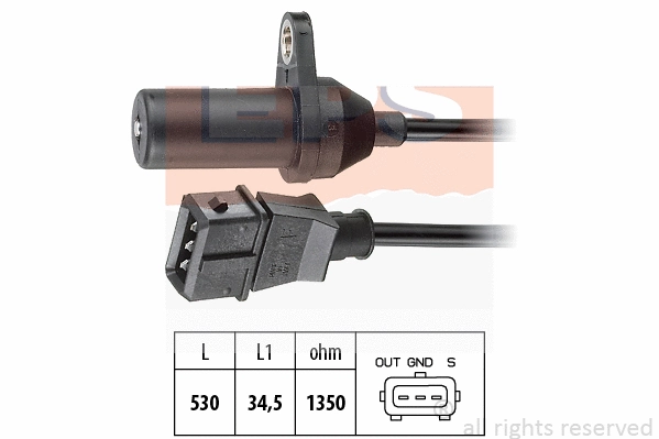 Sensor, crankshaft pulse (EPS-1953 265)