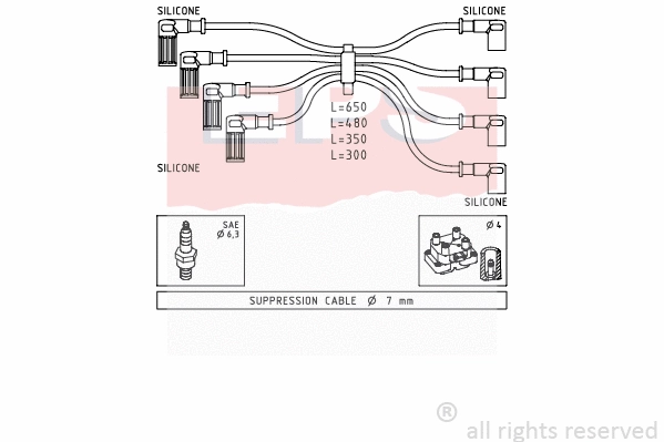Ignition Cable Kit (EPS-1500 888)