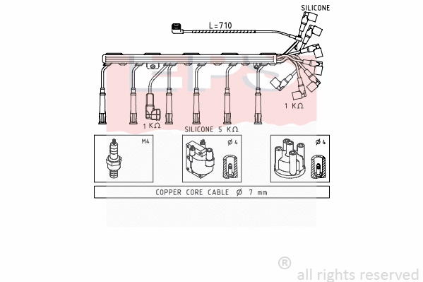 Ignition Cable Kit (EPS-1500 578)