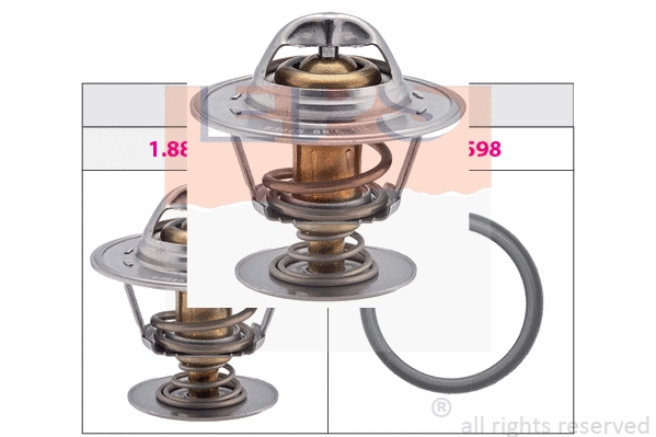 Thermostat, coolant (EPS-1880 394S)