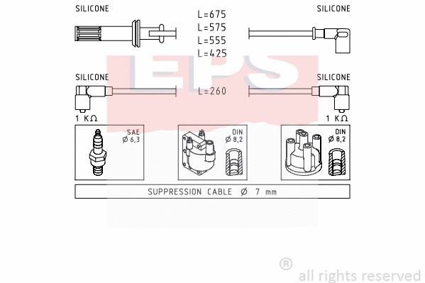 Ignition Cable Kit (EPS-1500 650)