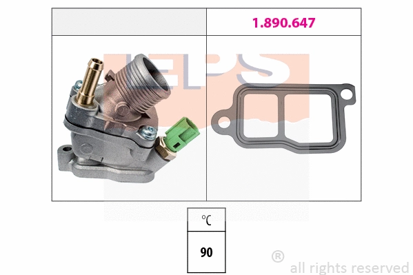 Thermostat, coolant (EPS-1880 733)