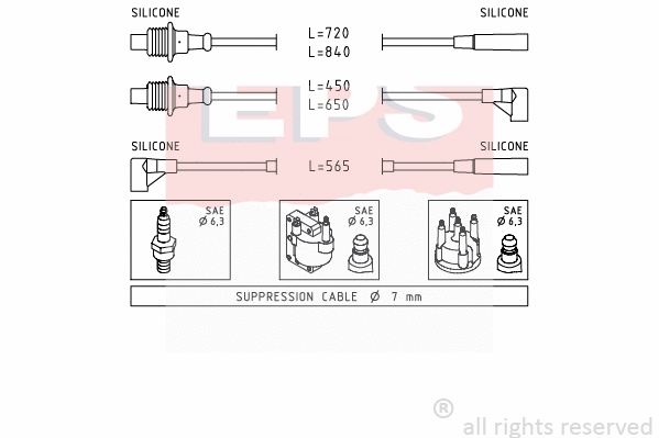 Ignition Cable Kit (EPS-1500 748)