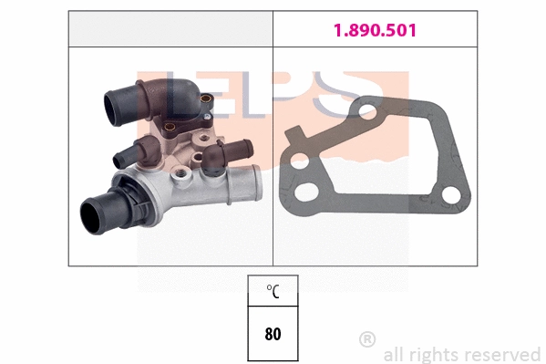 Thermostat, coolant (EPS-1880 102)