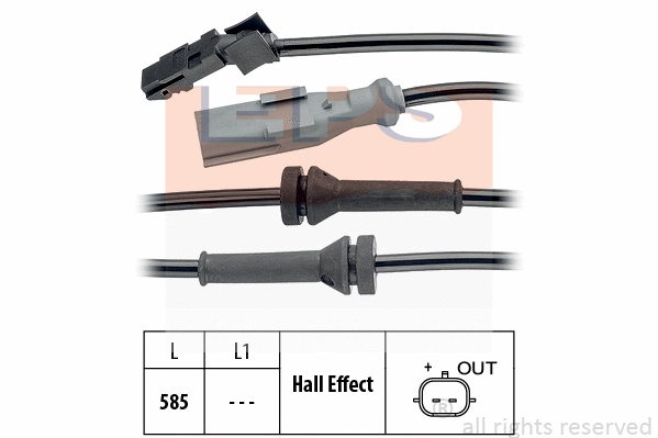 Sensor, wheel speed (EPS-1960 144)