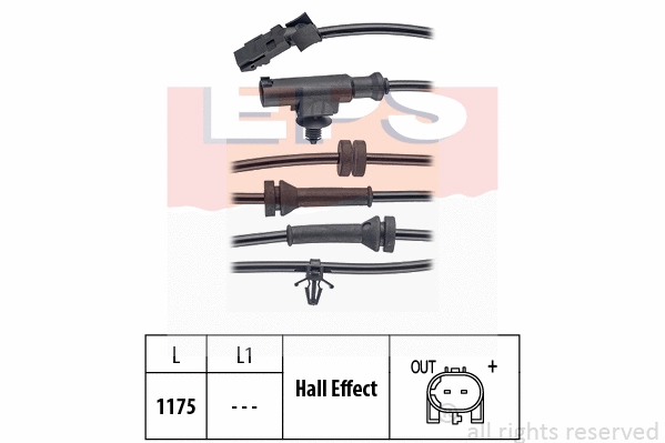 Sensor, wheel speed (EPS-1960 071)