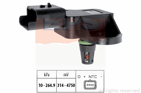 Sensor, exhaust pressure (EPS-1993 137)
