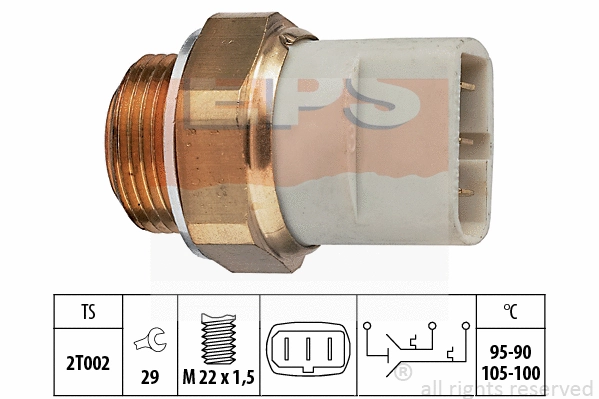 Temperature Switch, radiator fan (EPS-1850 697)