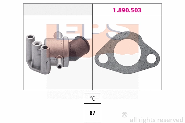 Thermostat, coolant (EPS-1880 107)