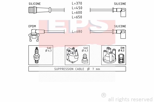 Ignition Cable Kit (EPS-1500 539)