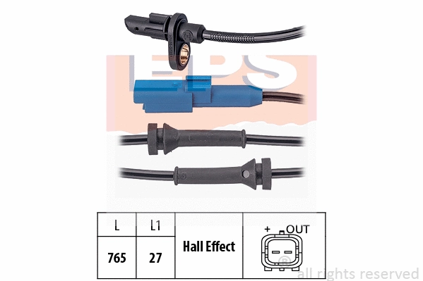 Sensor, wheel speed (EPS-1960 170)