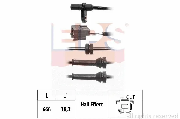 Sensor, wheel speed (EPS-1960 237)