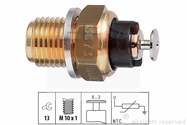 Sensor, coolant temperature (EPS-1830 073)
