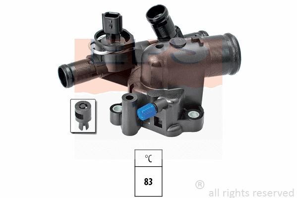 Thermostat, coolant (EPS-1880 737)