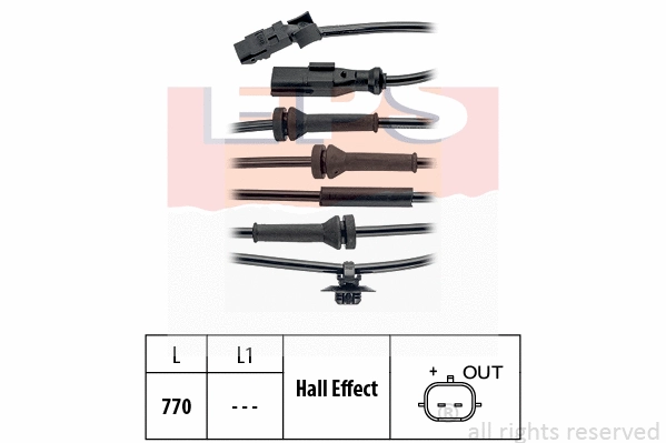 Sensor, wheel speed (EPS-1960 148)
