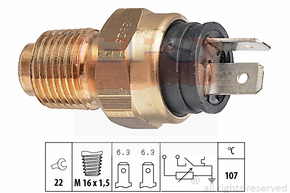 Sensor, coolant temperature (EPS-1830 526)