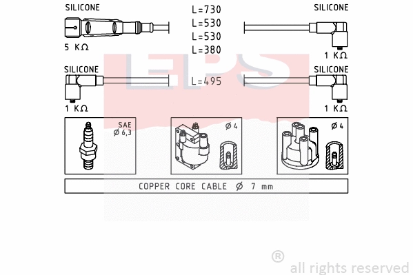 Ignition Cable Kit (EPS-1501 640)