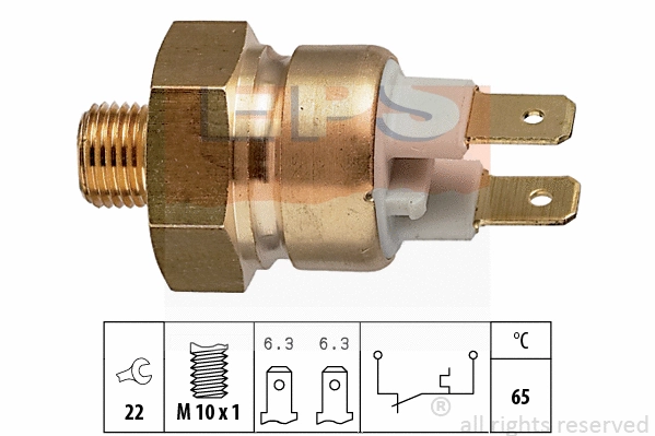 Temperature Switch, coolant warning lamp (EPS-1840 112)