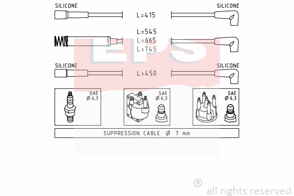 Ignition Cable Kit (EPS-1500 514)