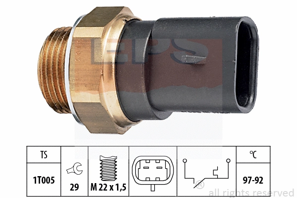 Temperature Switch, radiator fan (EPS-1850 103)