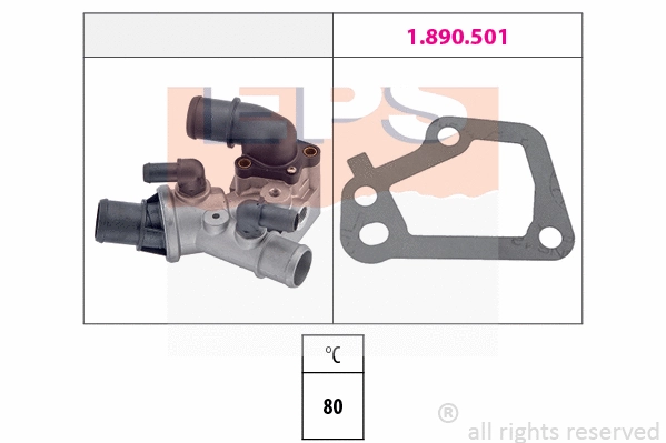 Thermostat, coolant (EPS-1880 096)