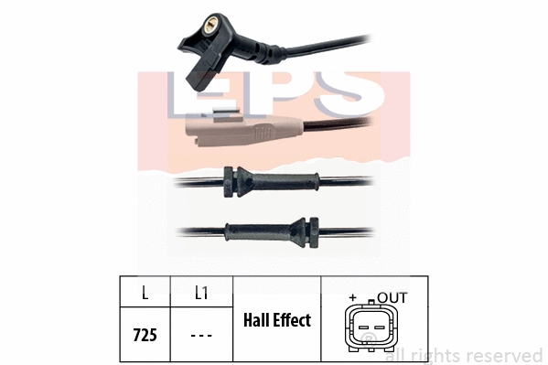 Sensor, wheel speed (EPS-1960 092)