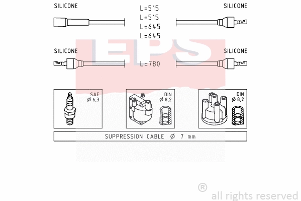 Ignition Cable Kit (EPS-1500 509)