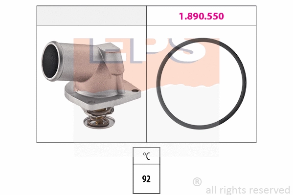 Thermostat, coolant (EPS-1880 194)