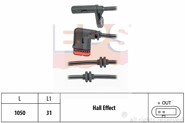 Sensor, wheel speed (EPS-1960 189)