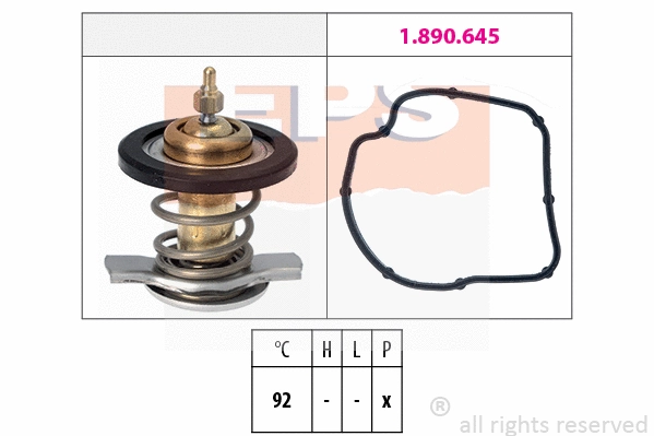 Thermostat, coolant (EPS-1880 847)